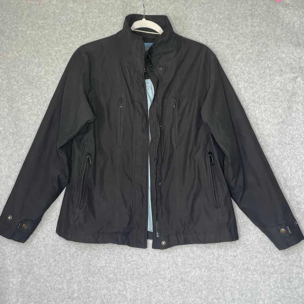 Ptarmigan Jacket Women's Medium Black Zip Snap Utility